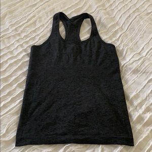 Lululemon Swiftly Tech Racerback in Dark Charcoal